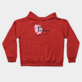 fashion say in a whisper Kids Hoodie